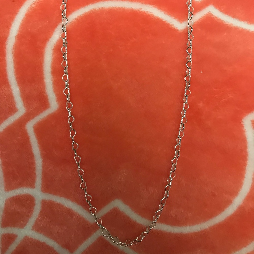 Silver Heart Link Origami Owl 30” Chain